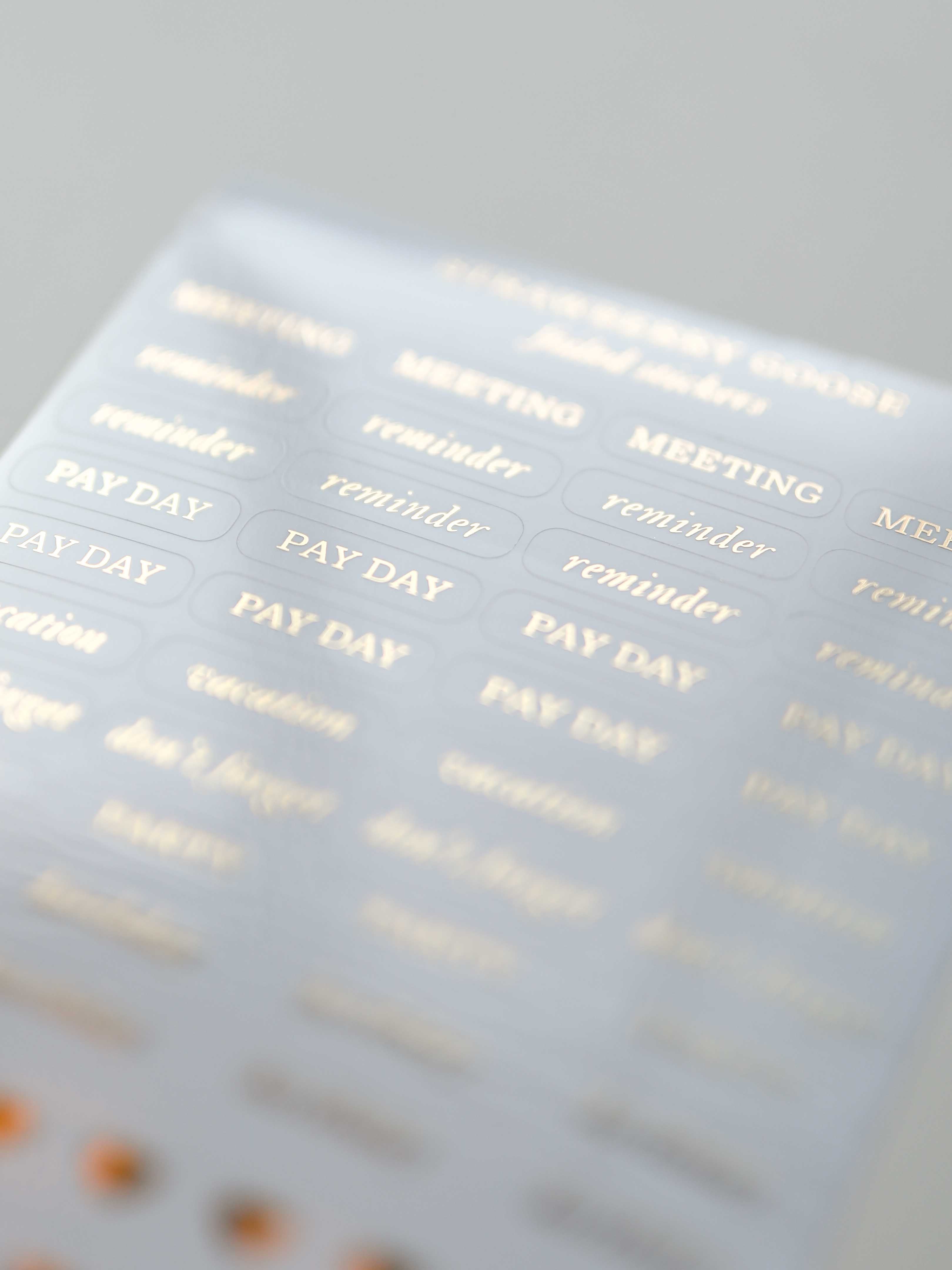 Classic Gold-Foiled Stickers